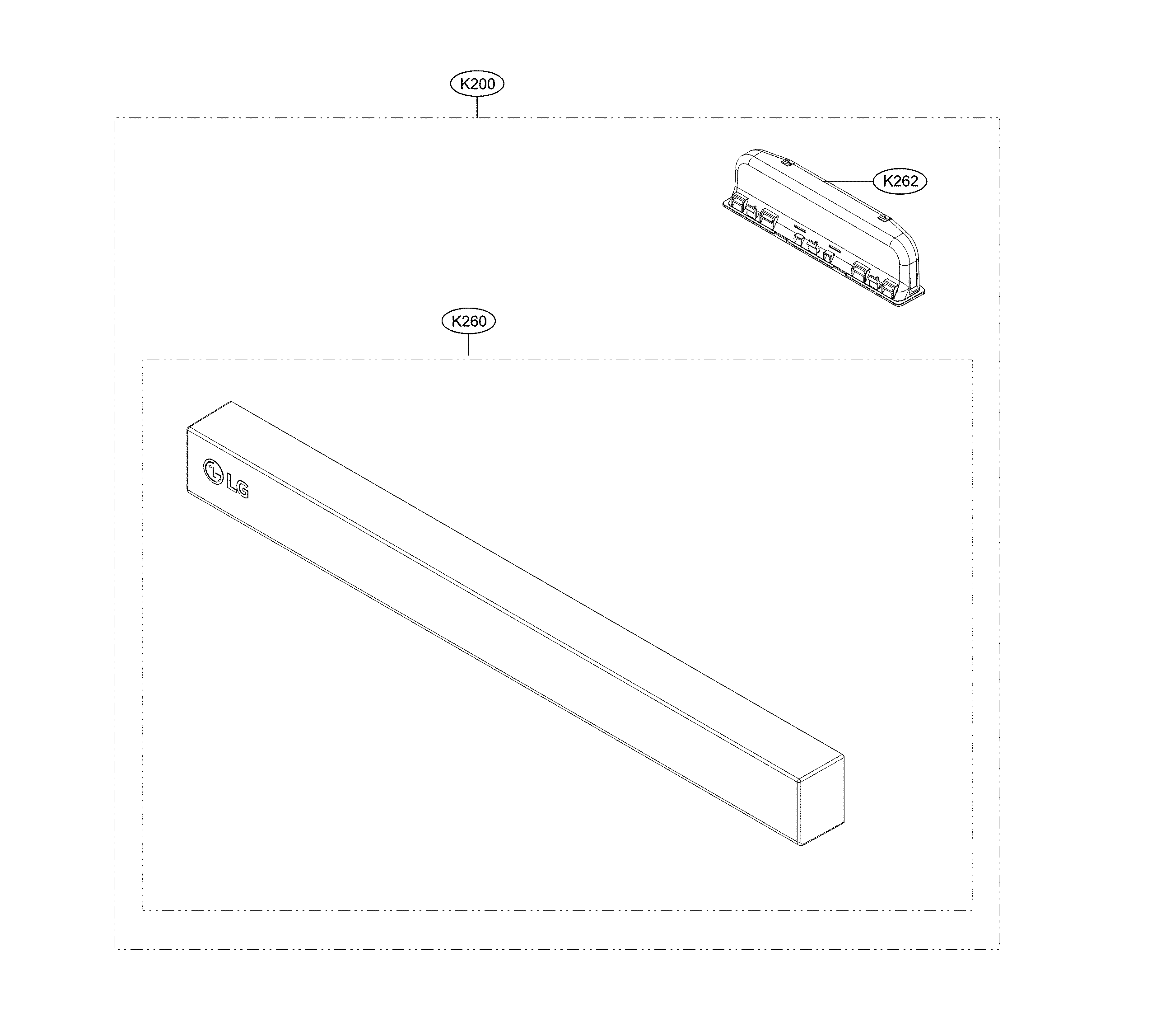 LG LDP6797ST/00 panel assembly diagram