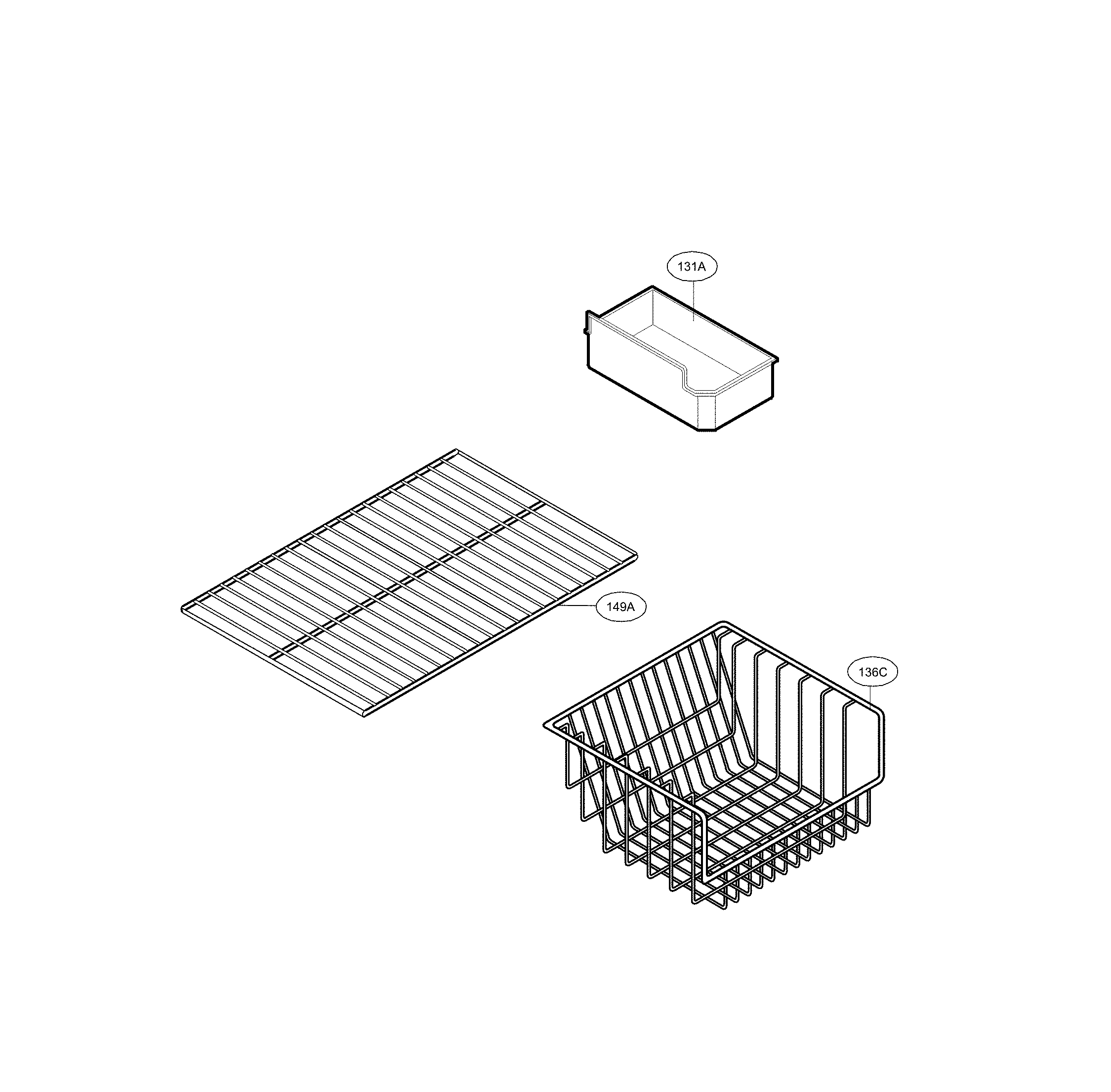 Kenmore 79578279901 freezer parts diagram