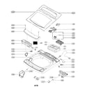 Kenmore Elite 79631433710 case parts diagram
