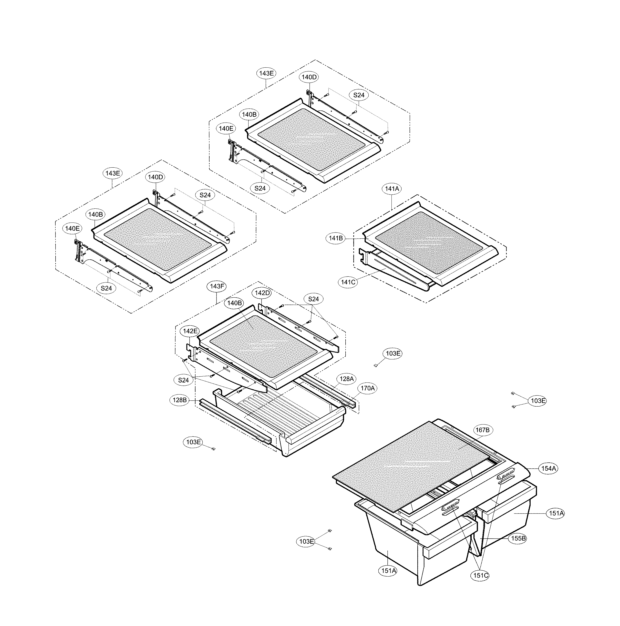 Kenmore 79578274901 refrigerator parts diagram
