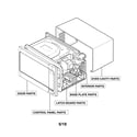 LG LCRT1513SW/00 exploded cabinet diagram