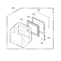 LG LCRT1513SW/00 door parts diagram