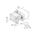 LG LCRT1513SW/00 oven cavity parts diagram