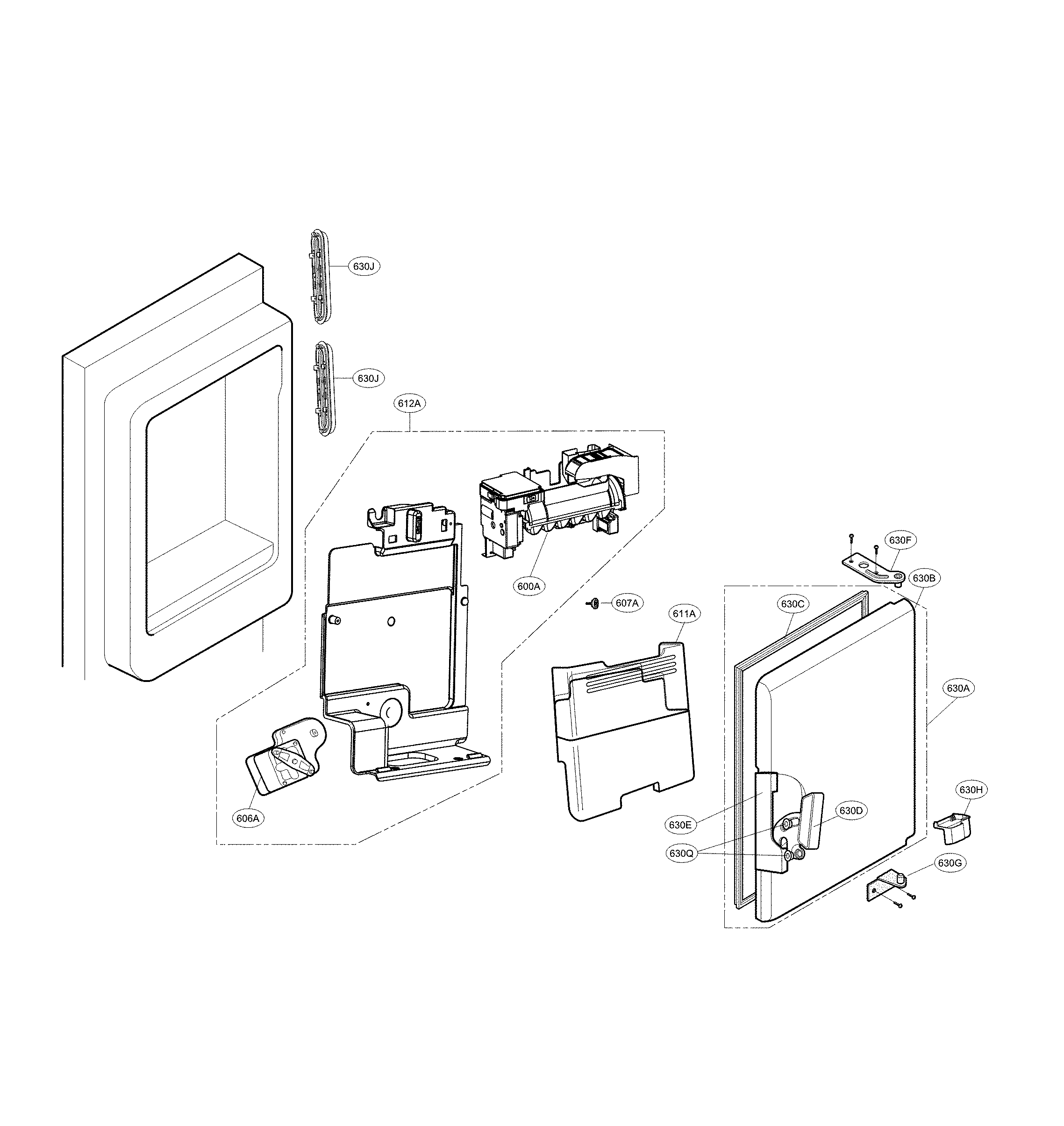 LG LMXS28626S/00 ice maker parts diagram