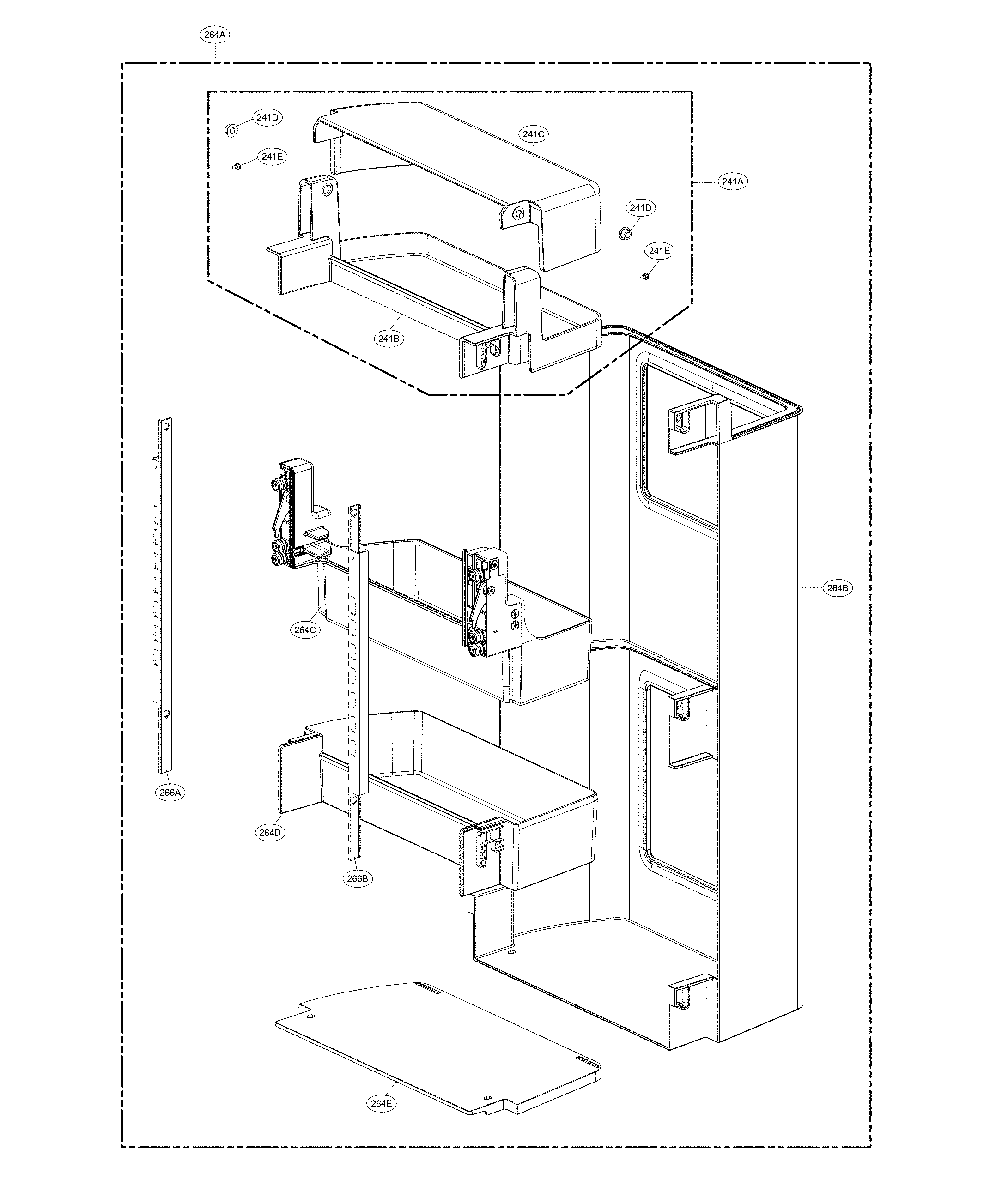 LG LPXS30866D/00 r-room home parts diagram