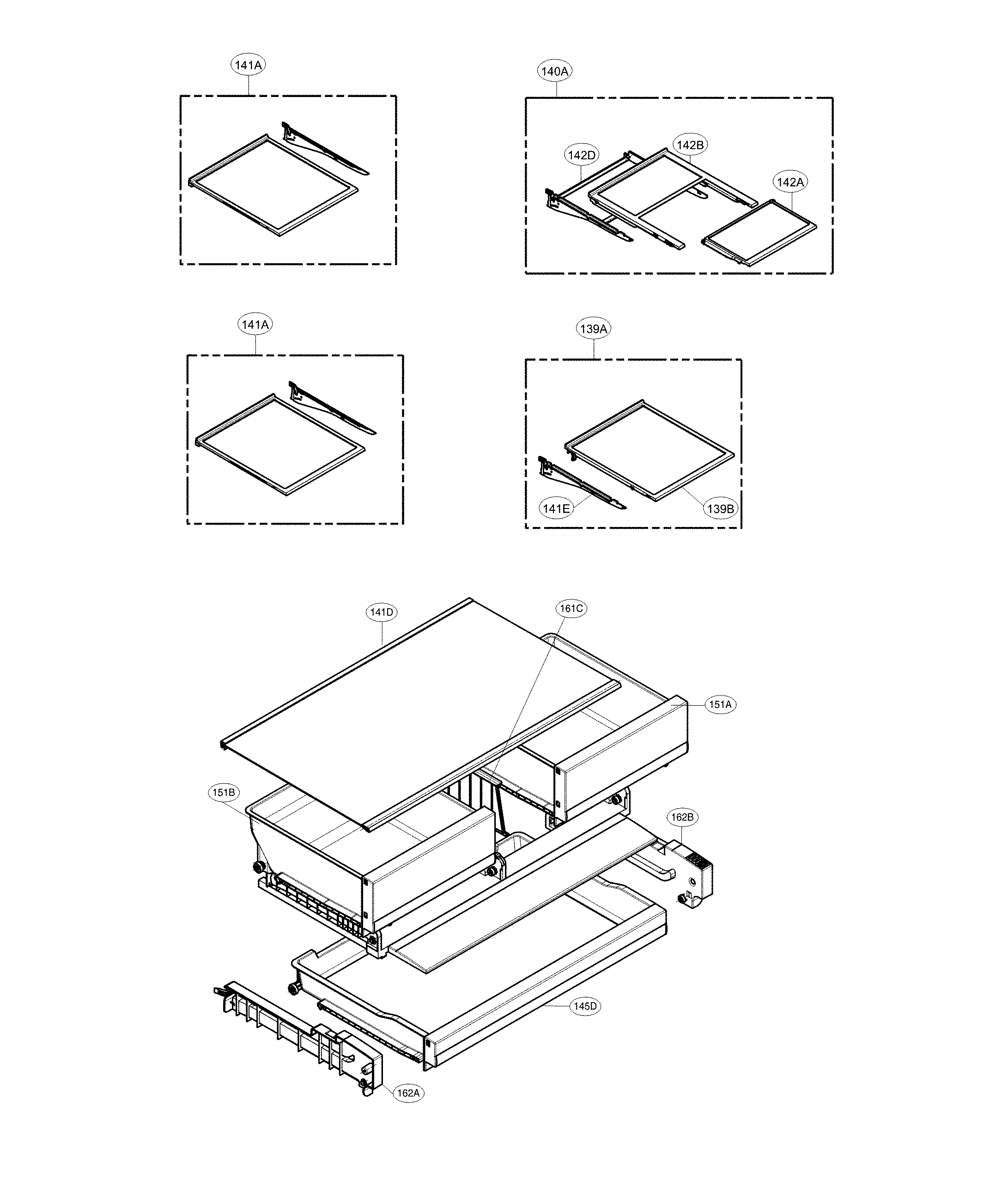 Kenmore 79573102710 refrigerator parts diagram