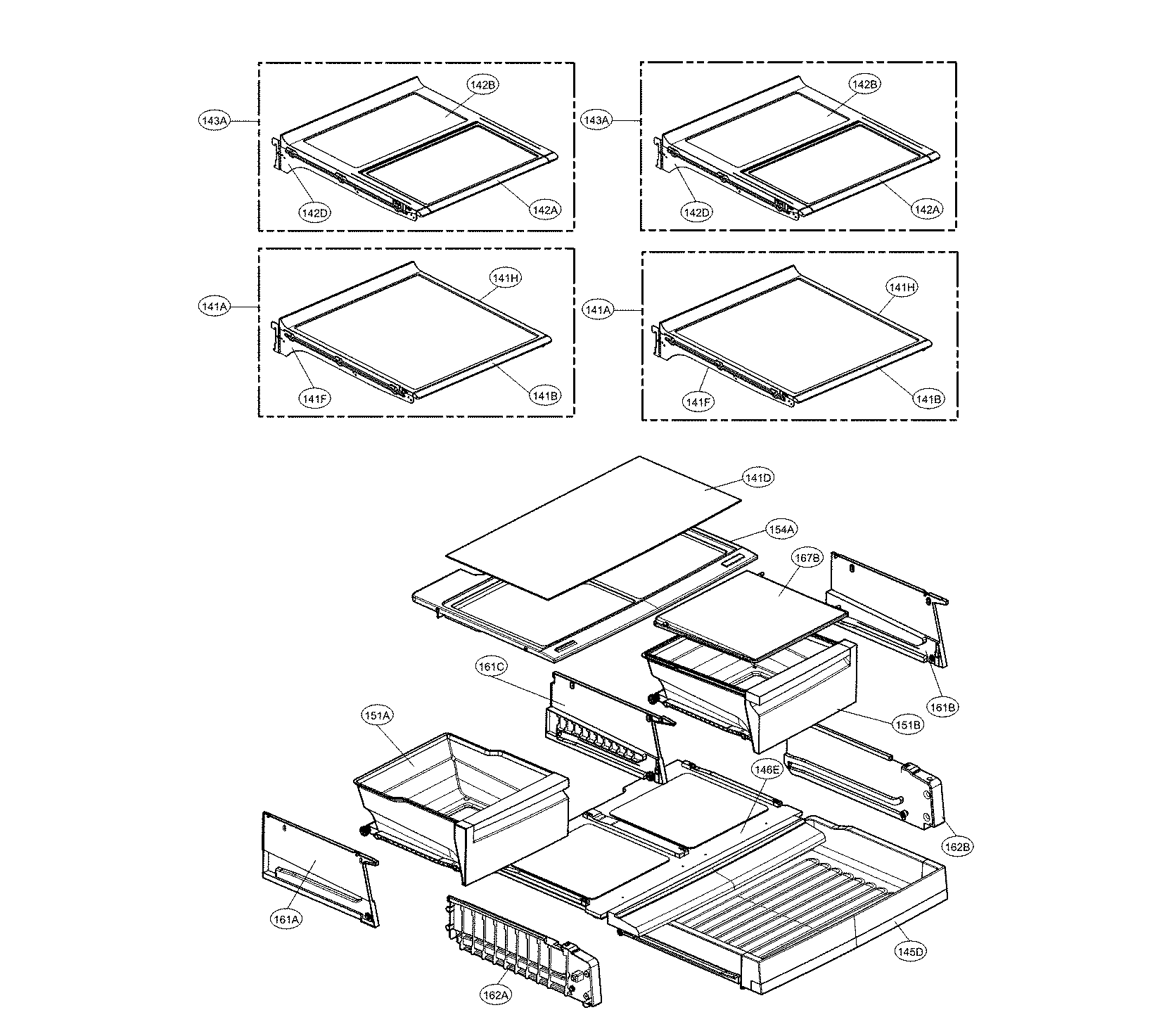 Kenmore Elite 79574015412 refrigerator parts diagram