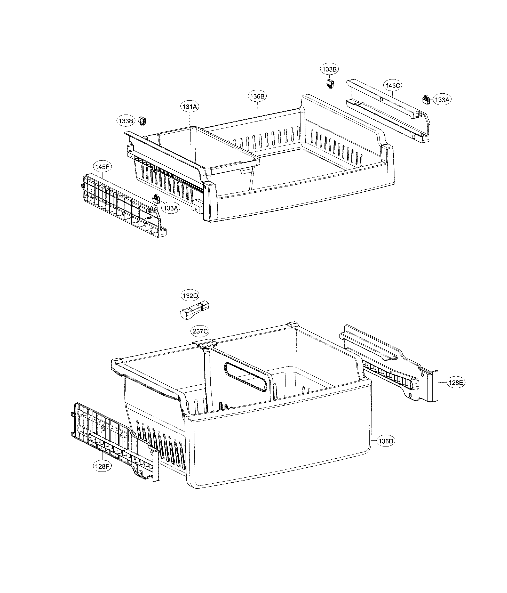 Kenmore Elite 79578024311 freezer parts diagram