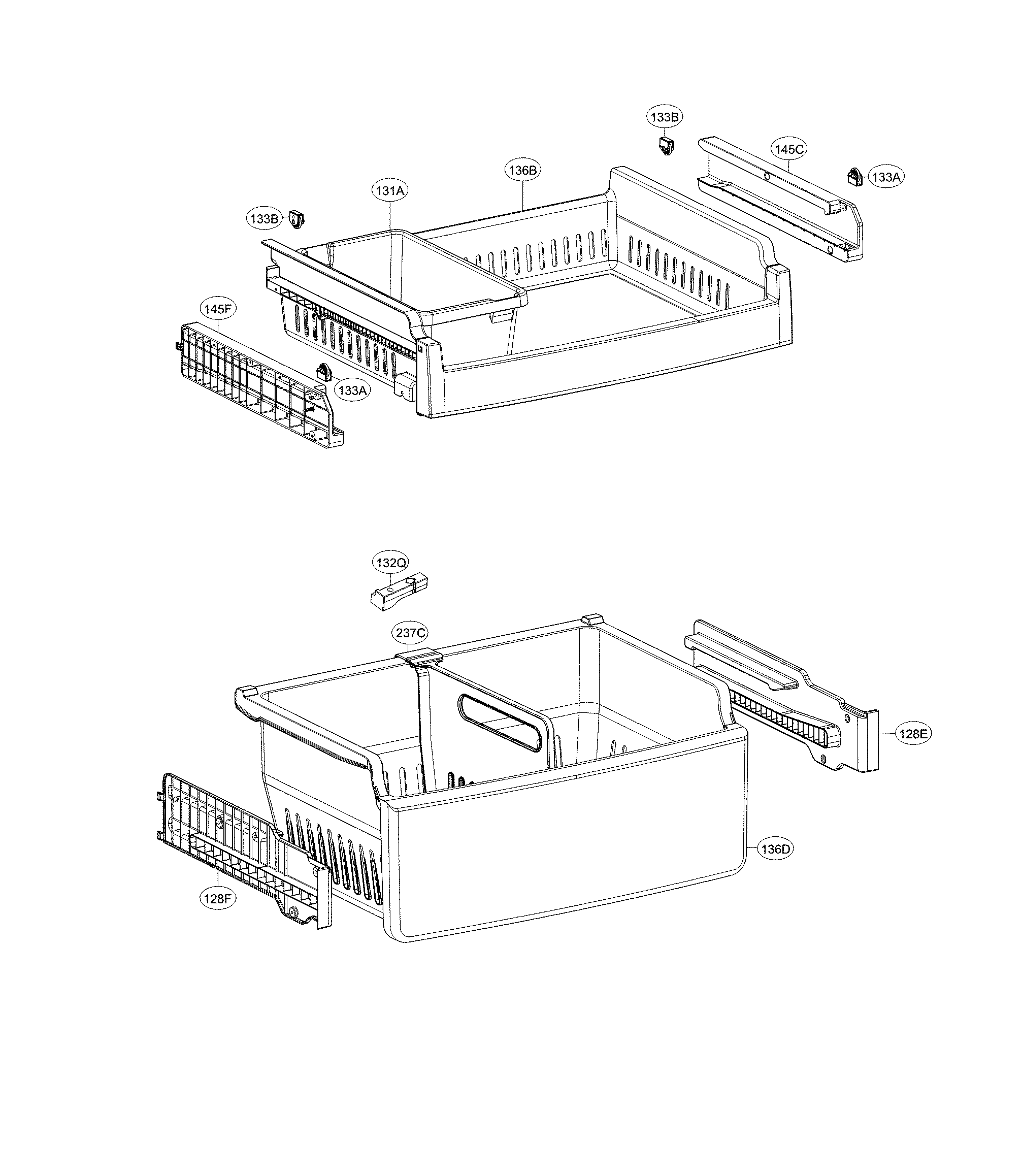 Kenmore Elite 79578024312 freezer parts diagram