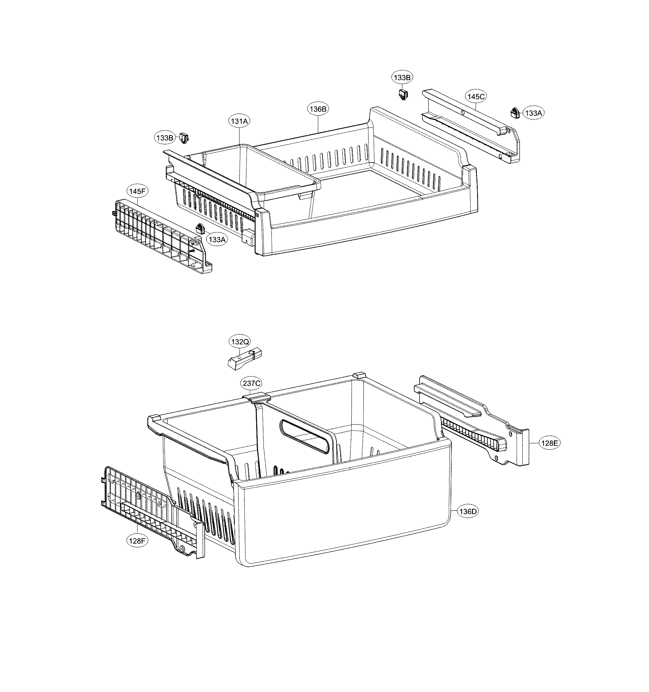 Kenmore Elite 79578029311 freezer parts diagram