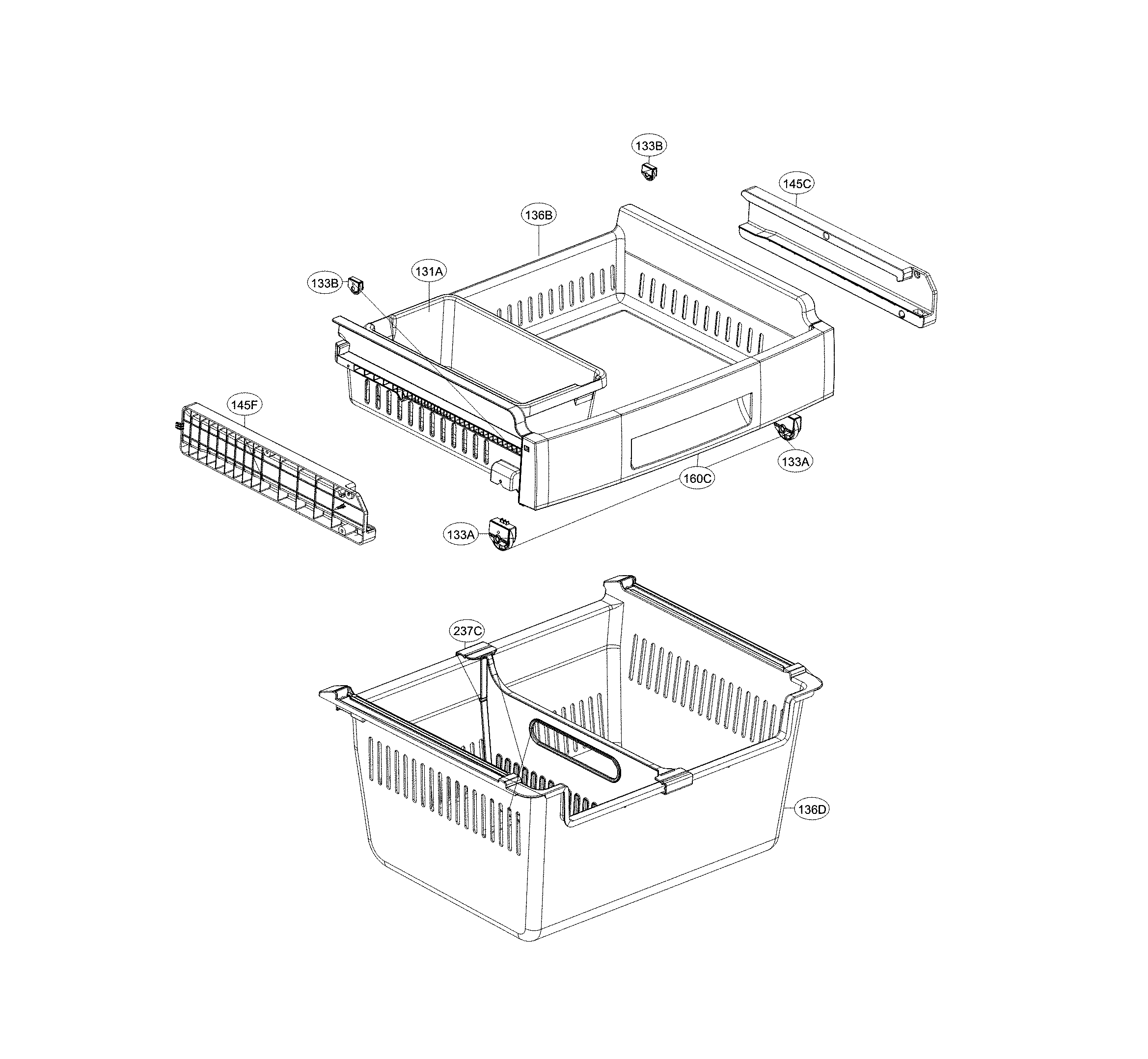 Kenmore 79579412810 freezer parts diagram