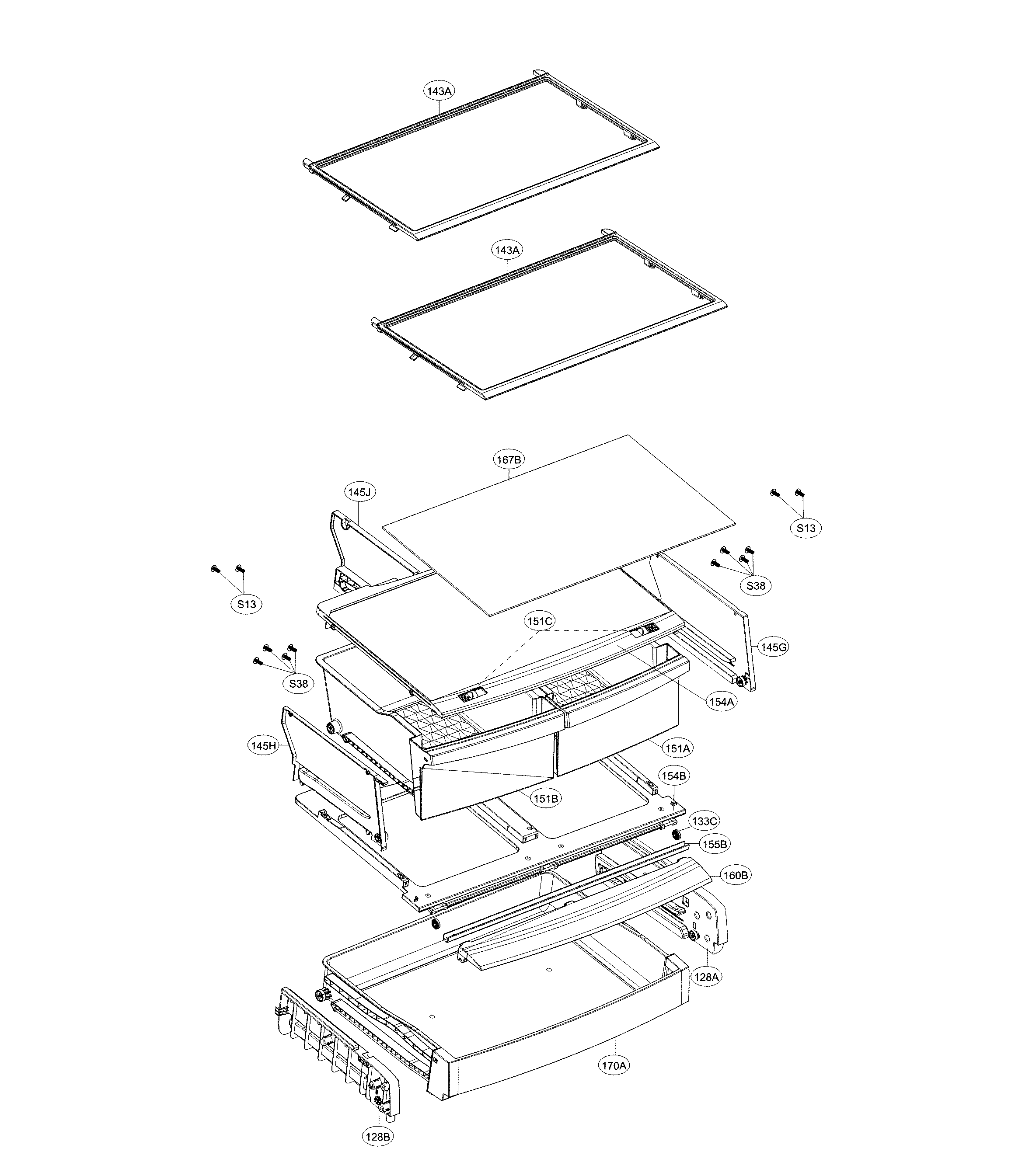 Kenmore 79579412810 refrigerator parts diagram