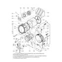 Kenmore Elite 79641722000 drum parts diagram