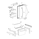 Kenmore Elite 79579044313 door parts diagram