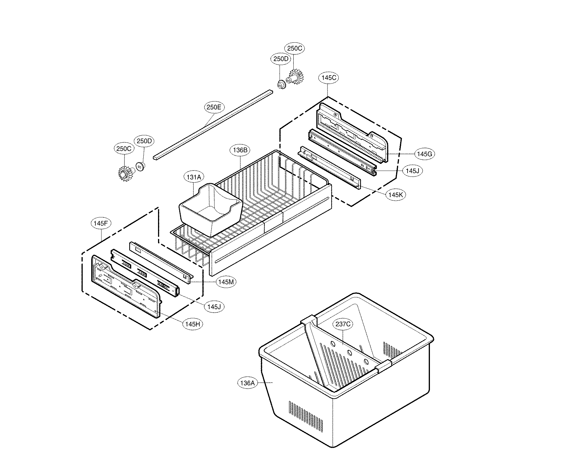Kenmore Elite 79579754902 freezer parts diagram