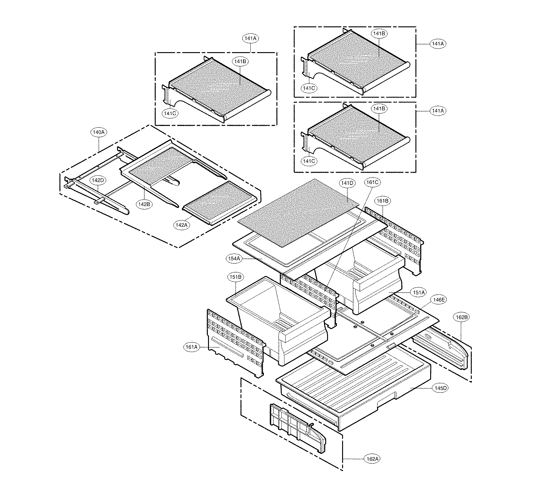 Kenmore Elite 79579754902 refrigerator parts diagram