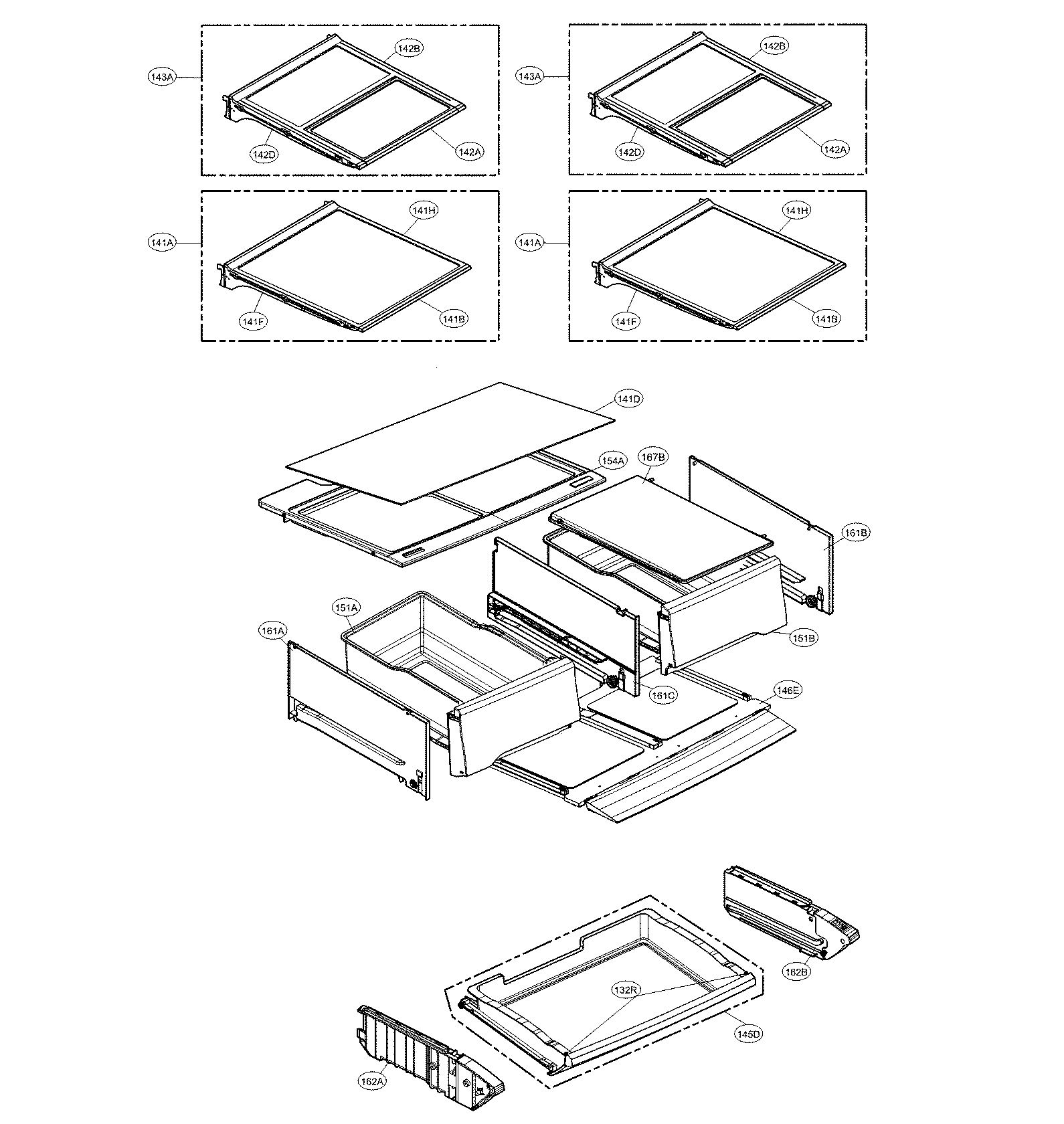Kenmore Elite 79574113710 refrigerator parts diagram