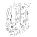 Kenmore Elite 79577244601 case parts diagram