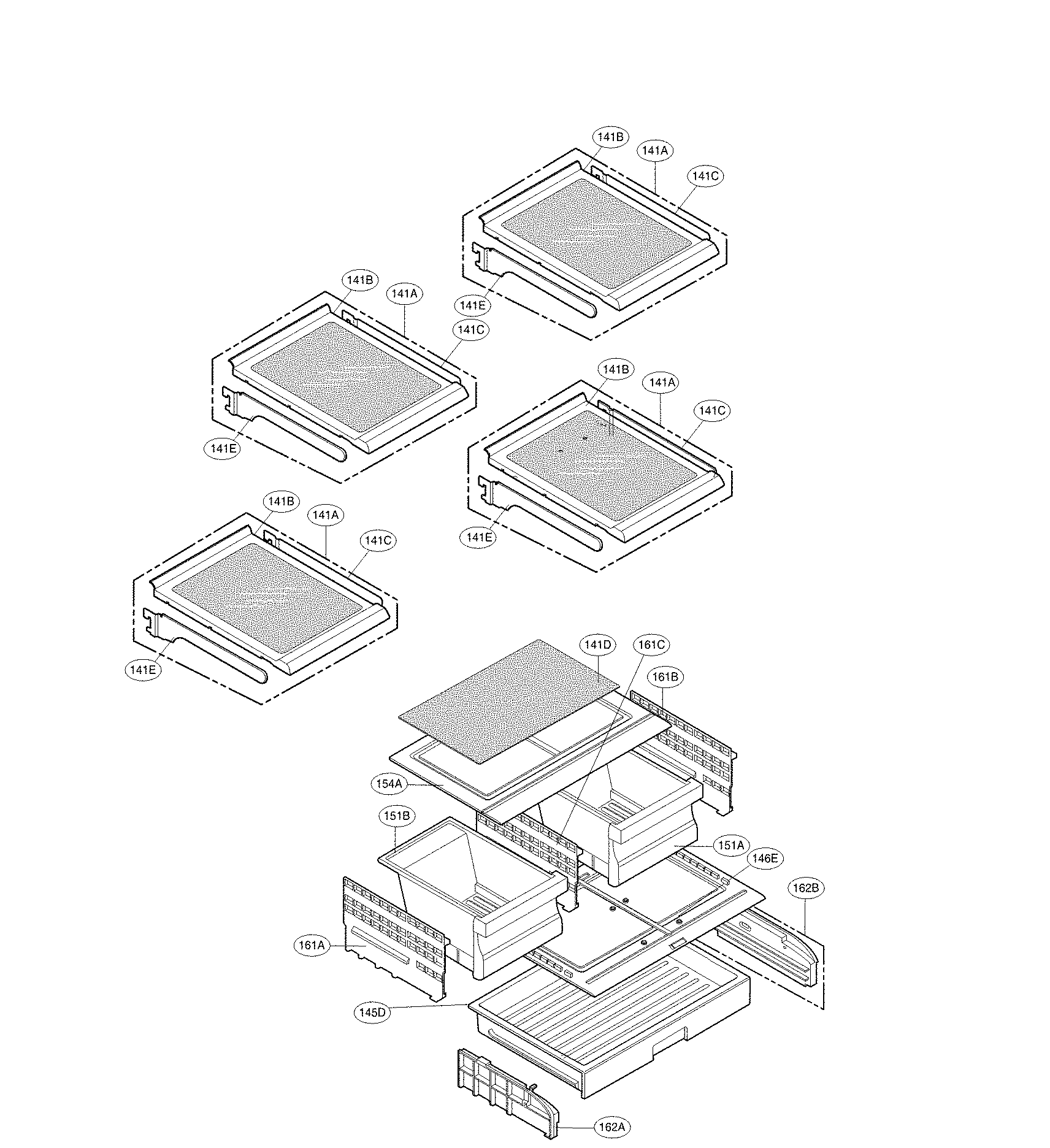 Kenmore 79570339411 refrigerator parts diagram