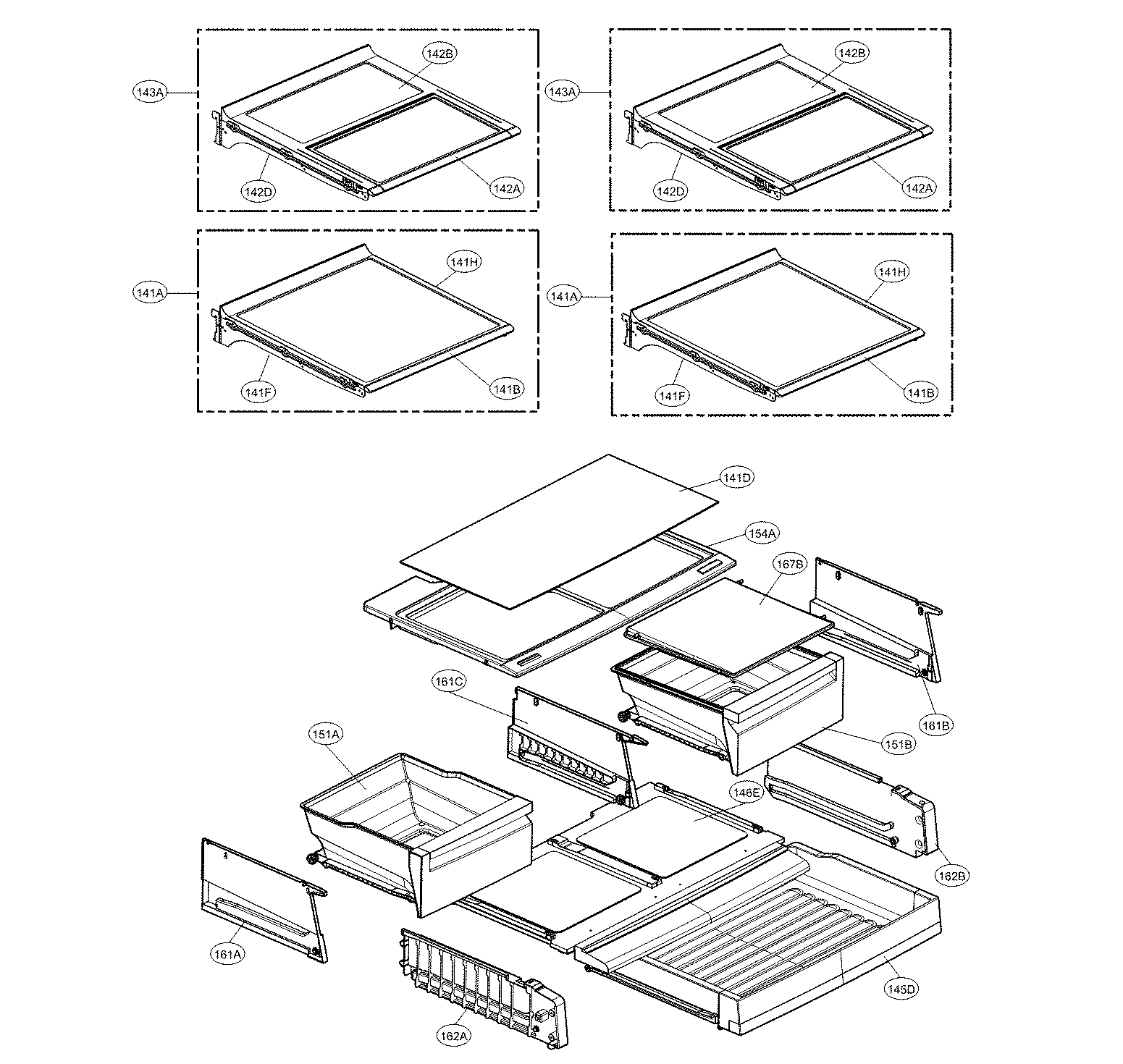 Kenmore Elite 79572183313 refrigerator parts diagram