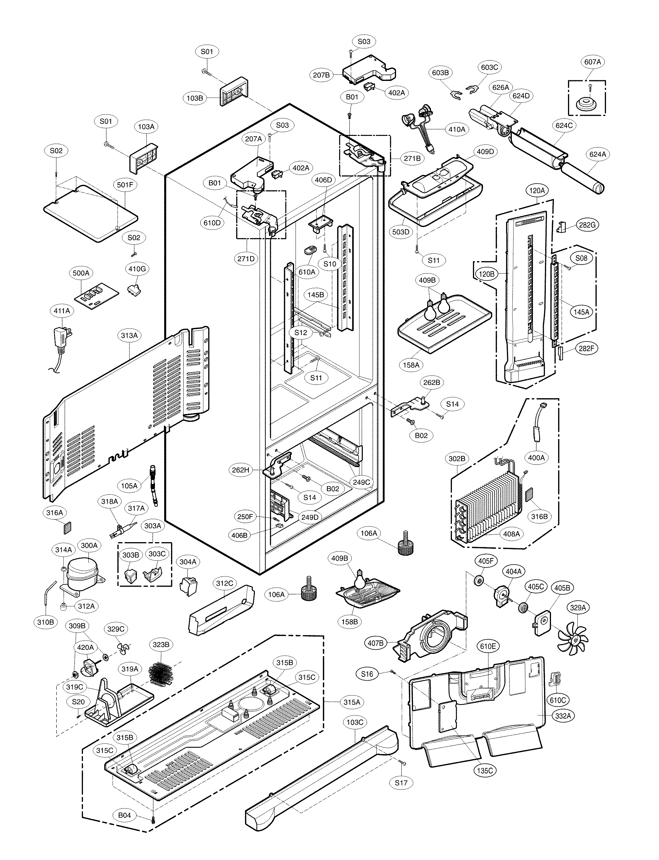Kenmore Elite 79578542806 case parts diagram