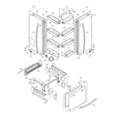 Kenmore Elite 79578542806 door parts diagram