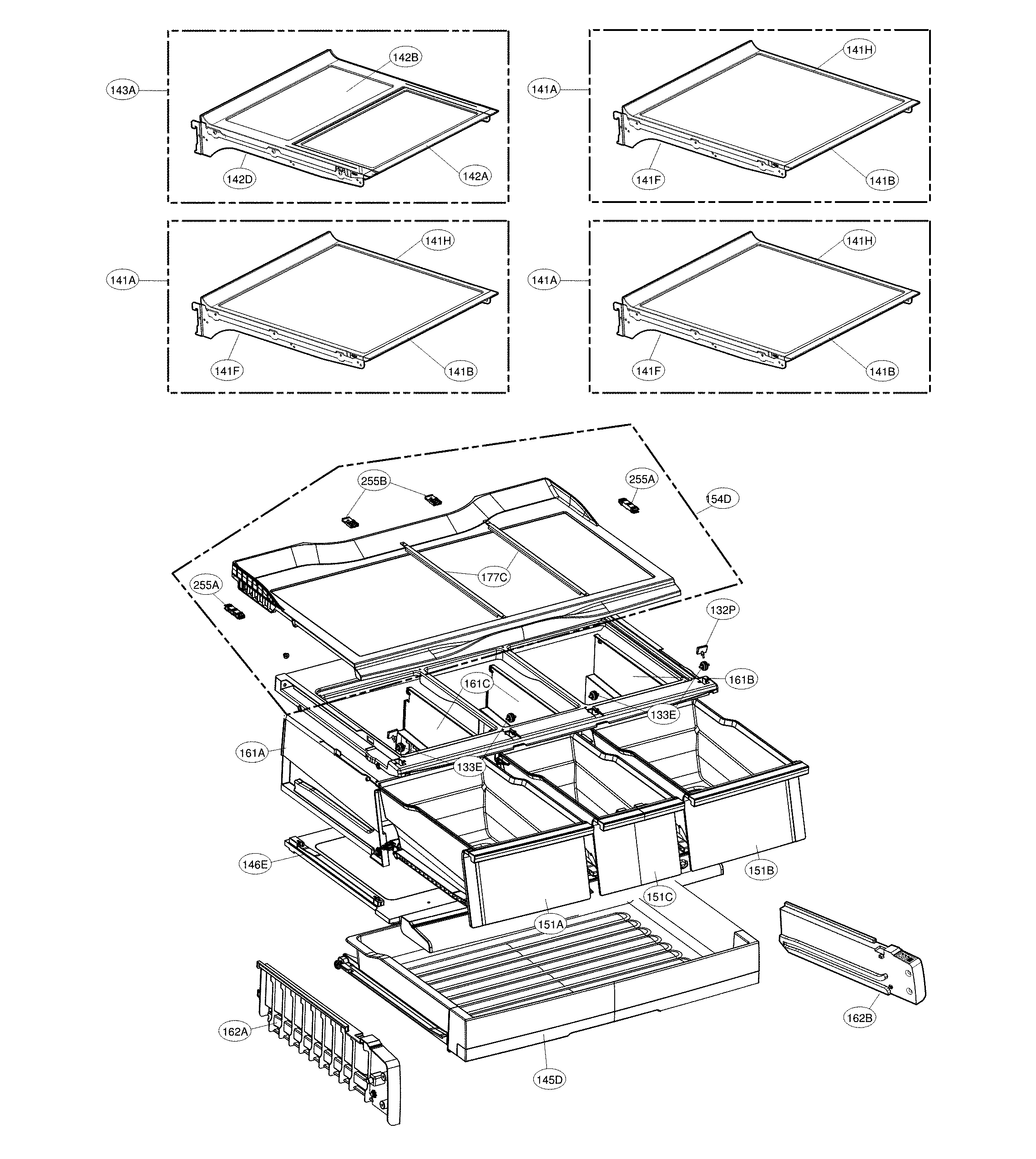 LG LFXS30766D/01 refrigerator parts diagram