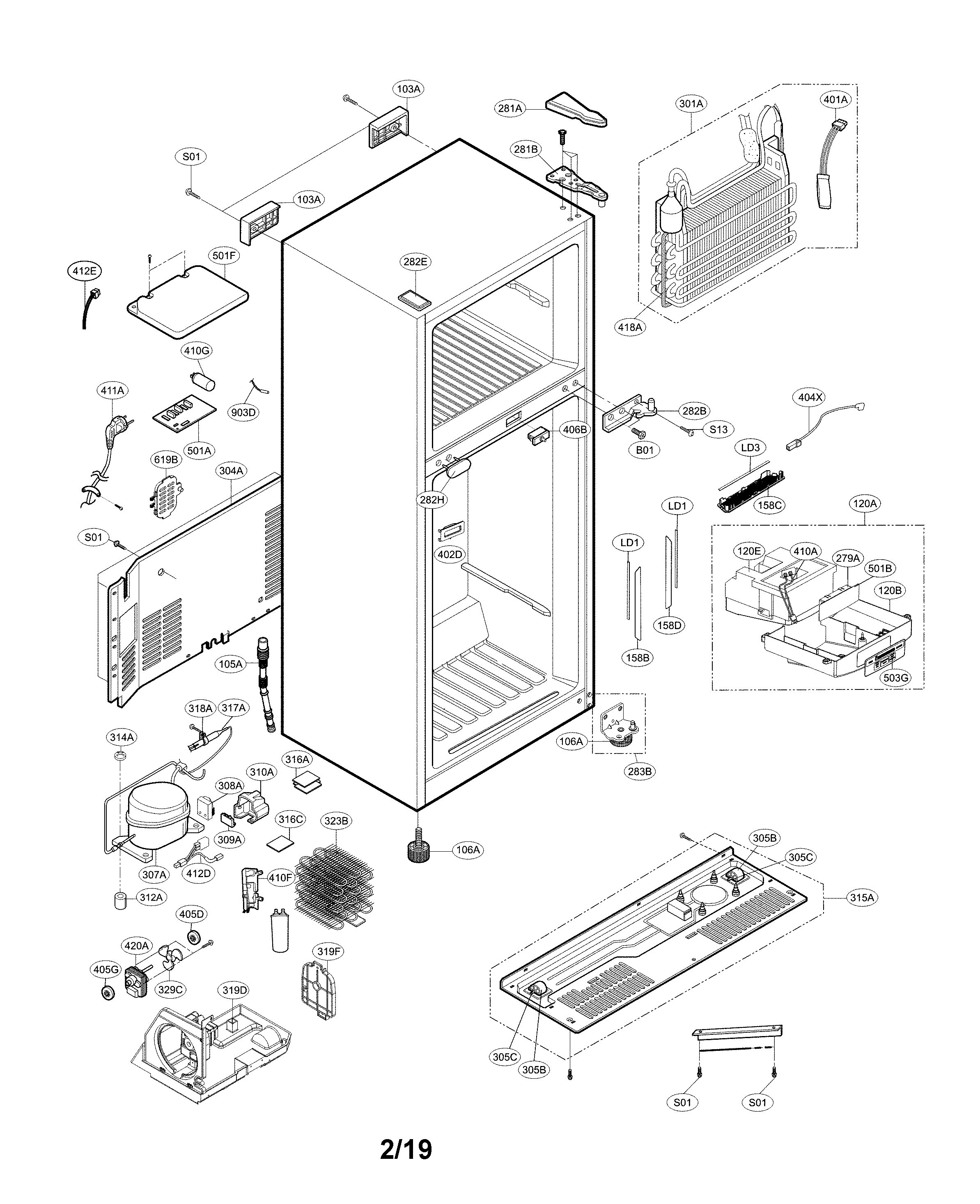 Kenmore 79568039211 case parts diagram