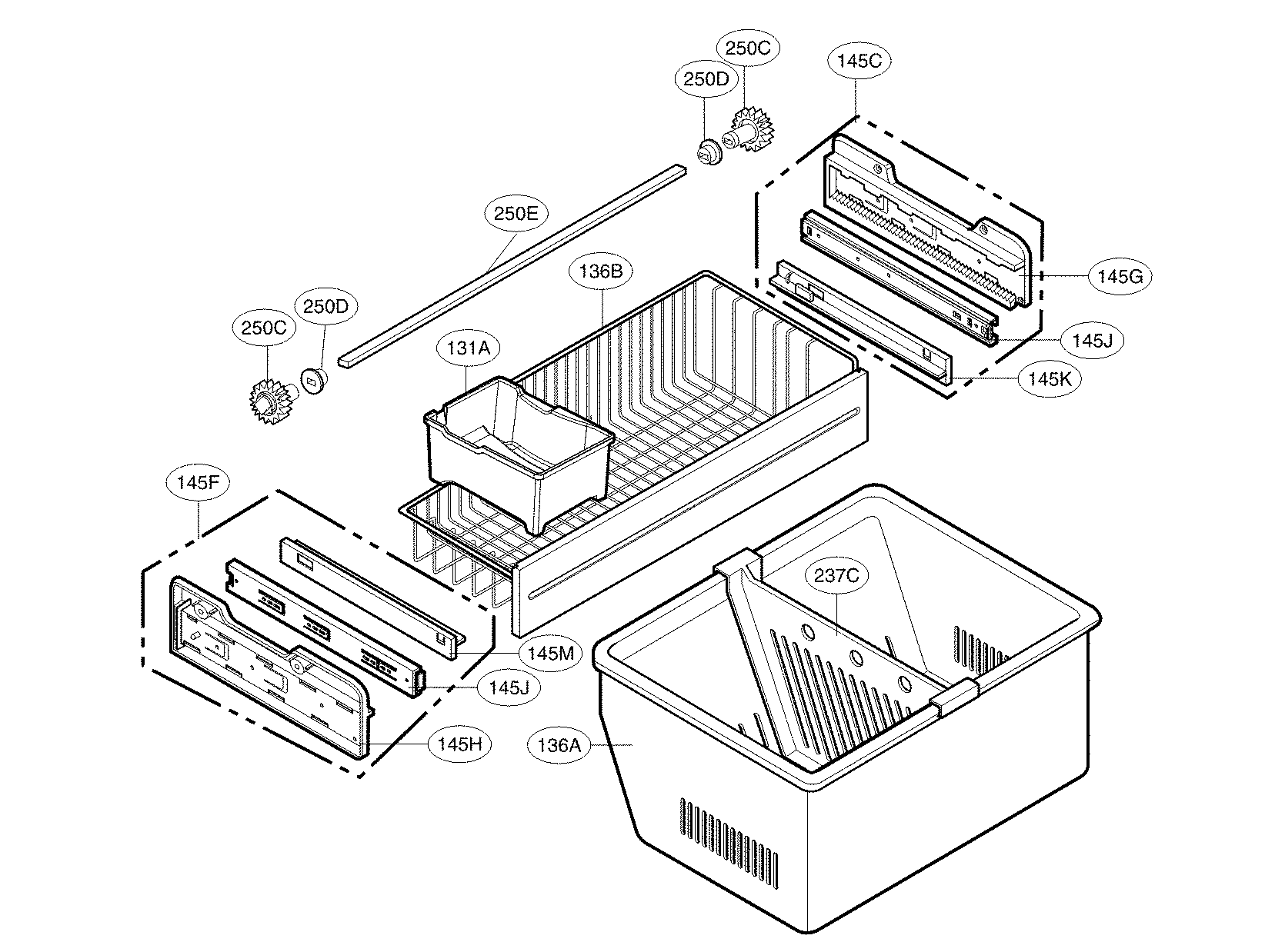 Kenmore Elite 79578544806 freezer parts diagram