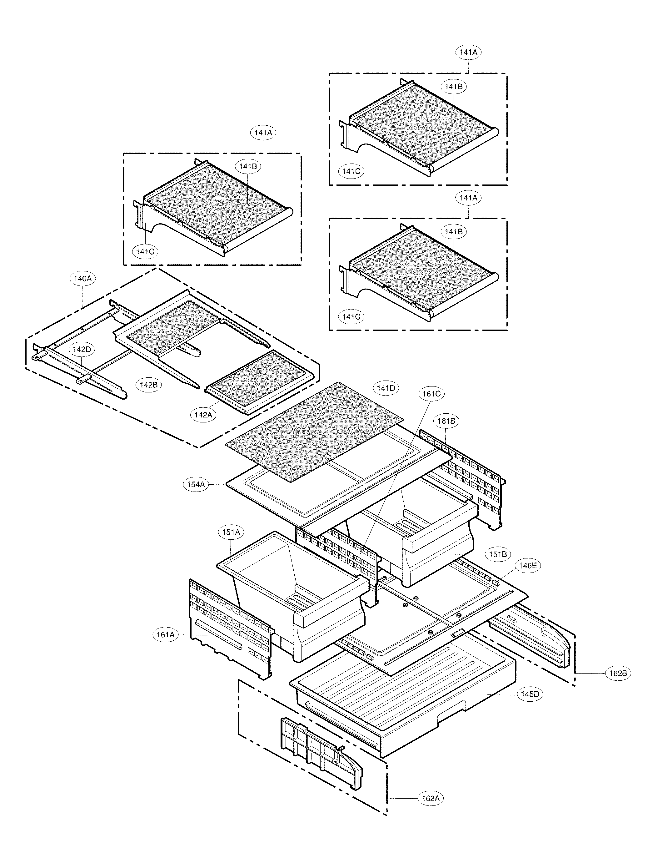 Kenmore Elite 79578544806 refrigerator parts diagram