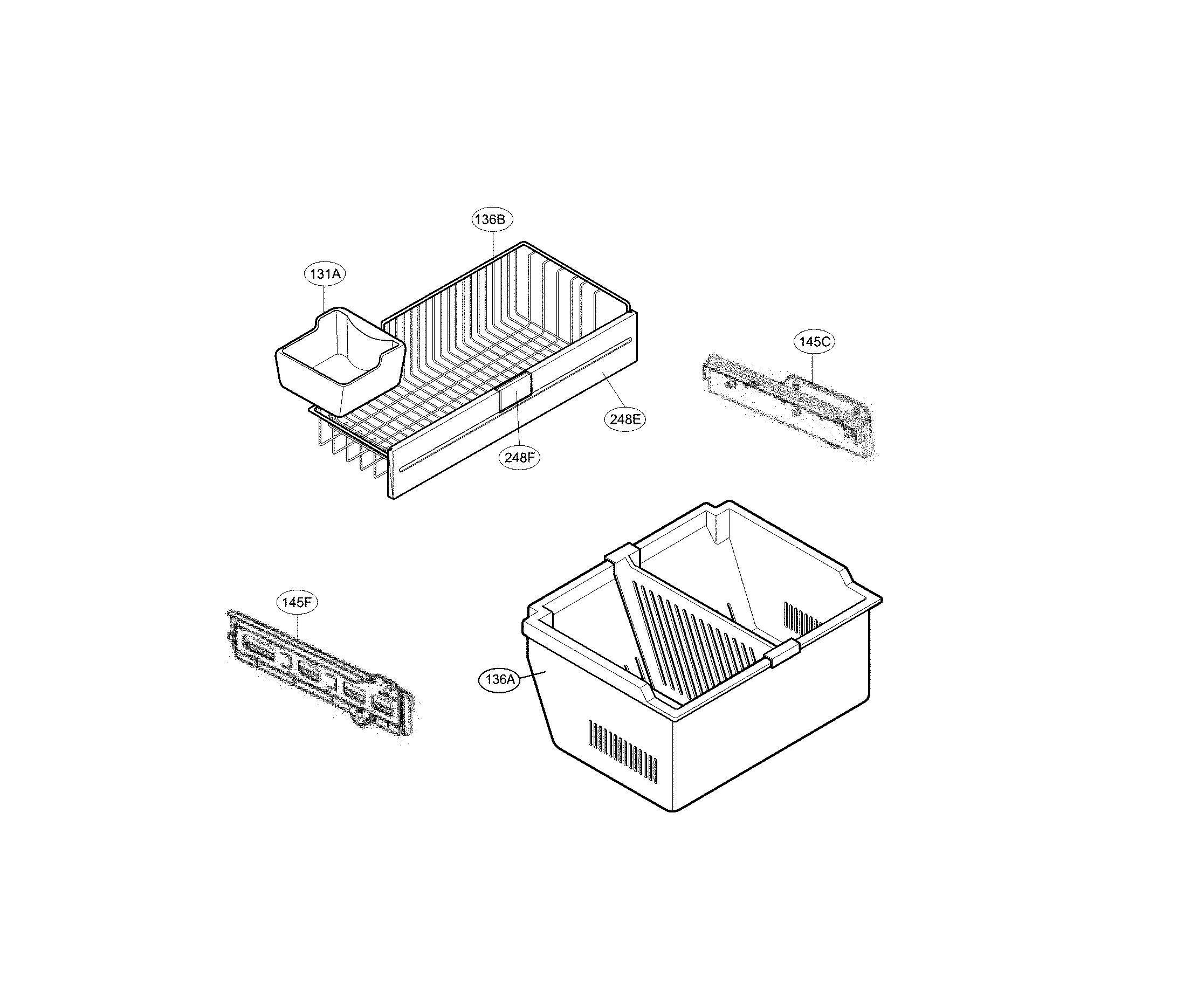 LG LDC22720SW/03 freezer parts diagram