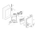 LG LFXS27466S/00 ice maker and ice bin parts diagram