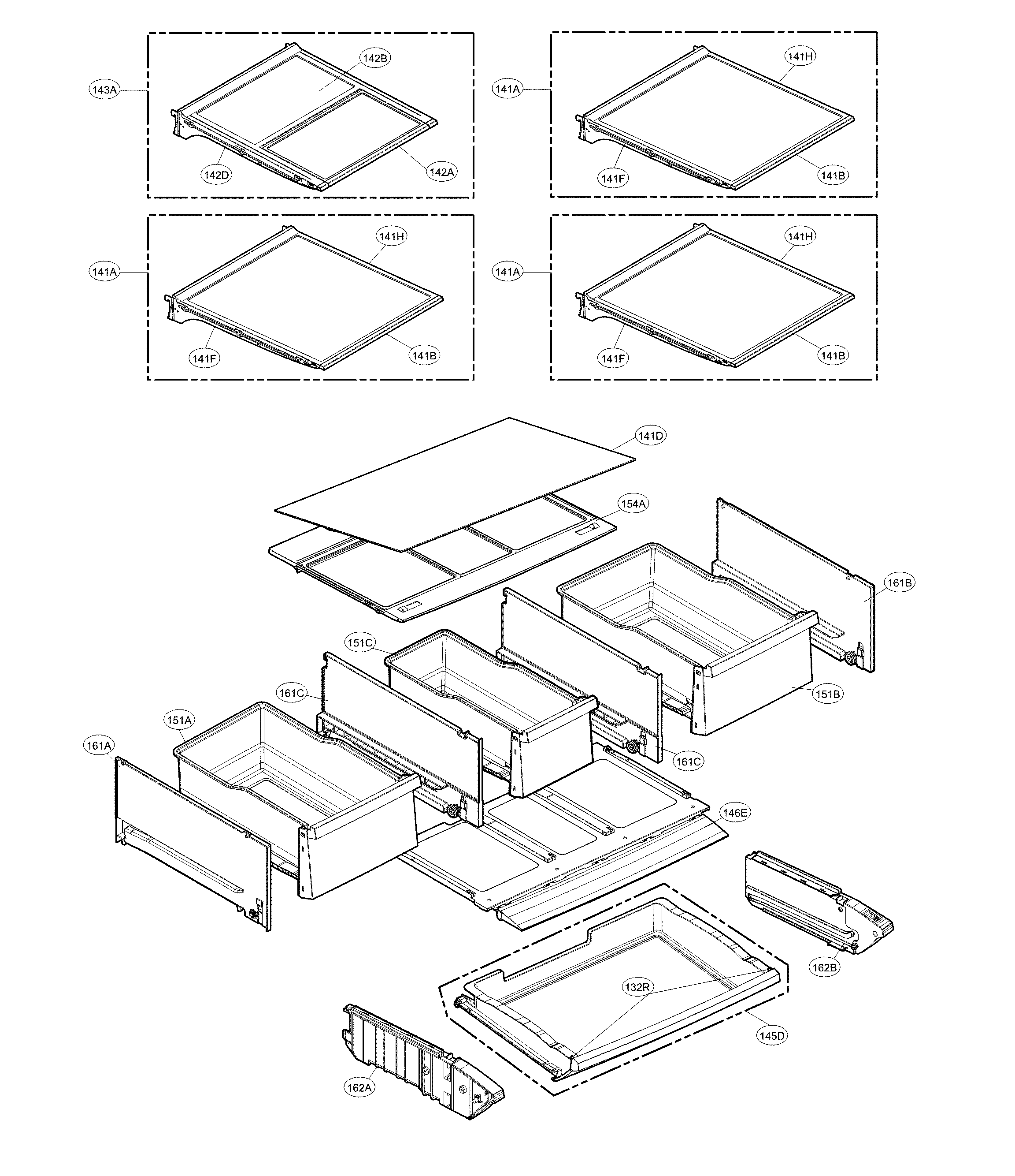 LG LFX33975ST/04 refrigerator parts diagram