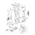 LG LFXS29626B/00 case parts diagram