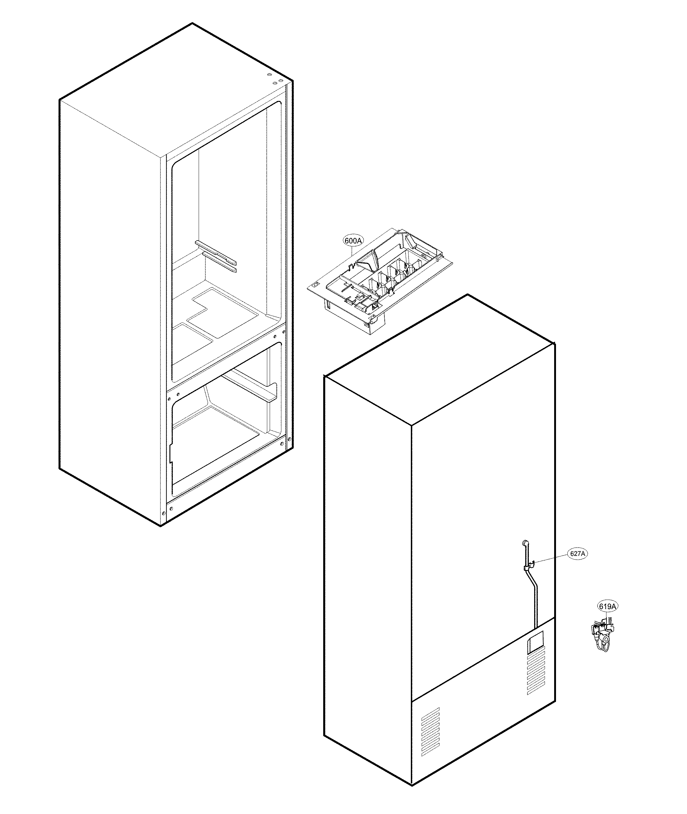 LG LDC24370ST/02 icemaker parts diagram