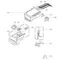 LG WM3500CW/00 dispenser assembly diagram