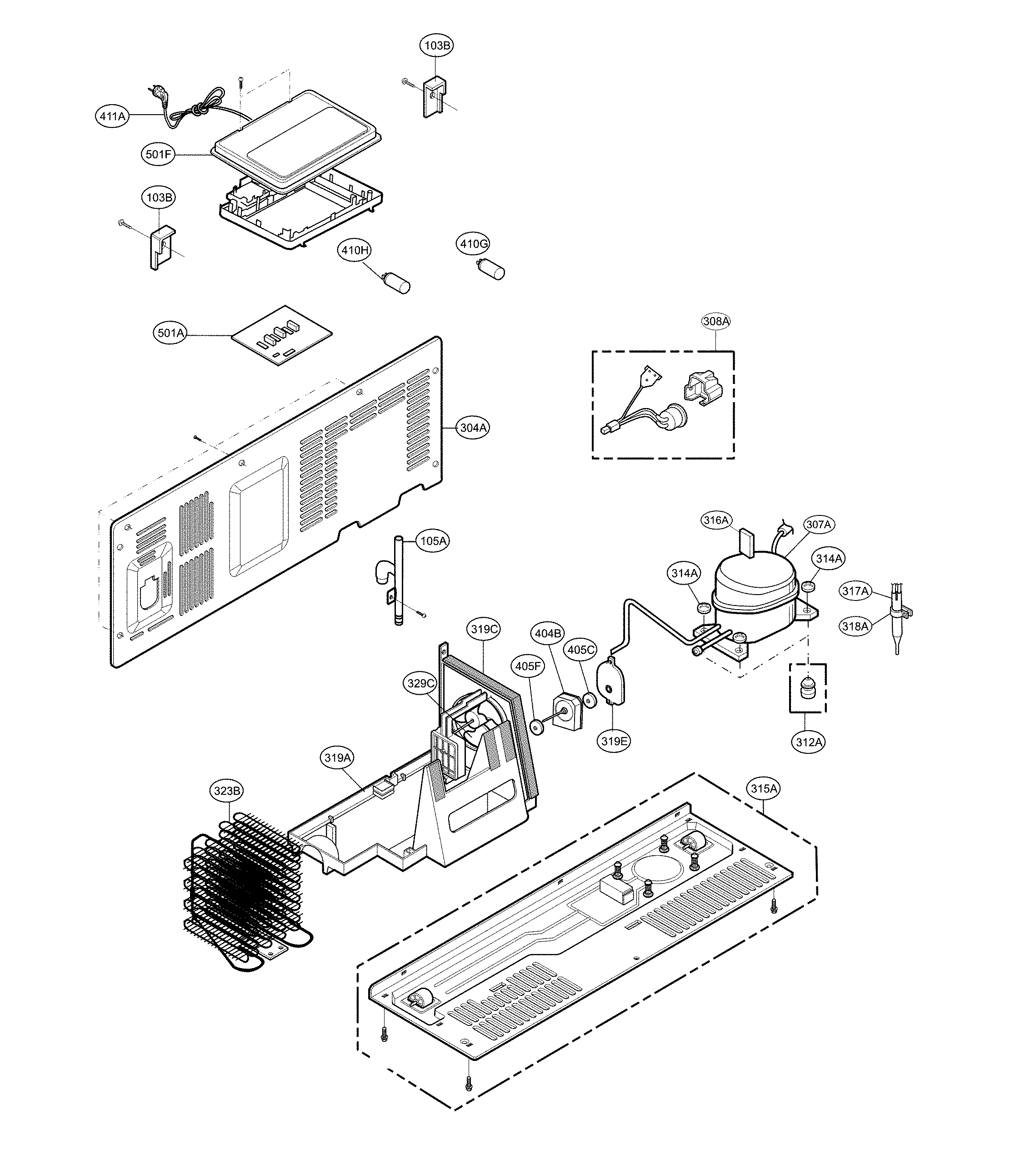 LG LSXS26366D/02 machine compartment diagram