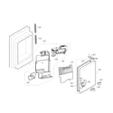 LG LFXS28566S/00 icemaker & icebin parts diagram