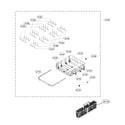 LG LDT7808ST/00 lower rack assembly diagram