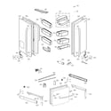 LG LFXC24726D/01 door parts diagram