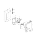 LG LFXC24726D/01 icemaker and ice bin parts diagram