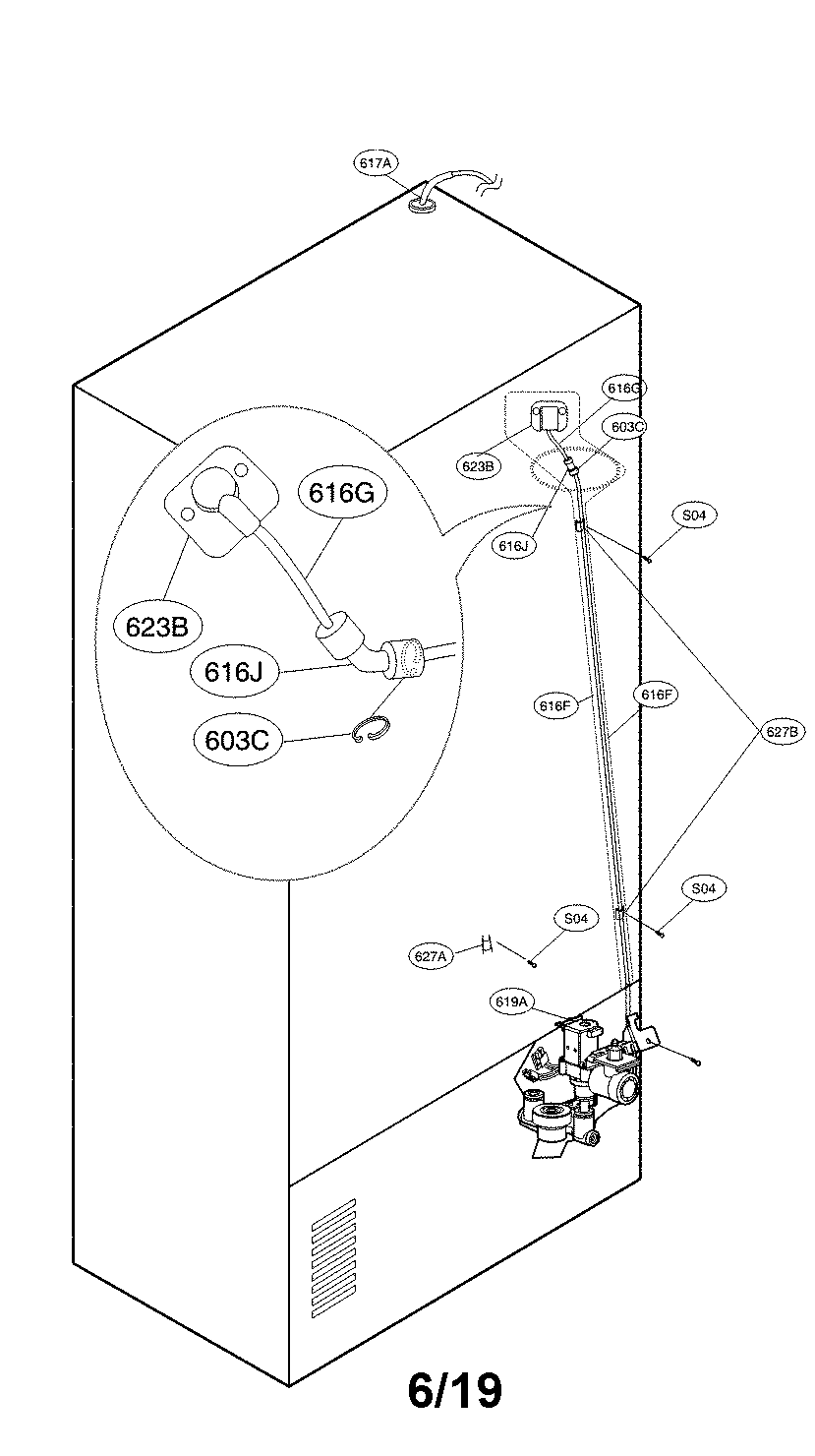 Kenmore Elite 79572482411 valve and water parts diagram