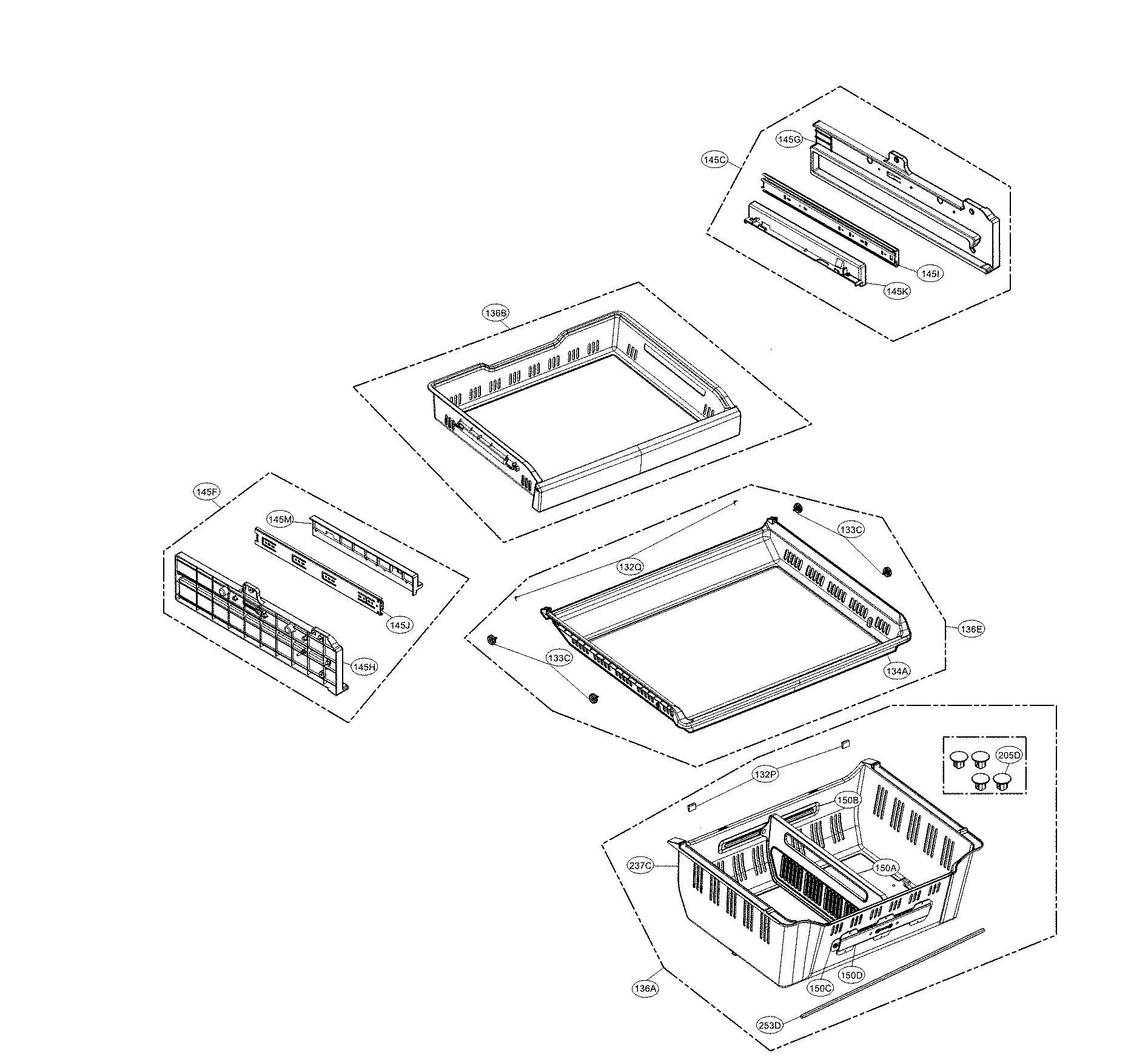 Kenmore Elite 79572482411 freezer parts diagram