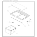 Kenmore 11171215613 crisper and shelf diagram