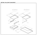 Kenmore 11171215613 full/split glass shelves diagram