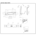 Kenmore 11171215613 handle parts diagram