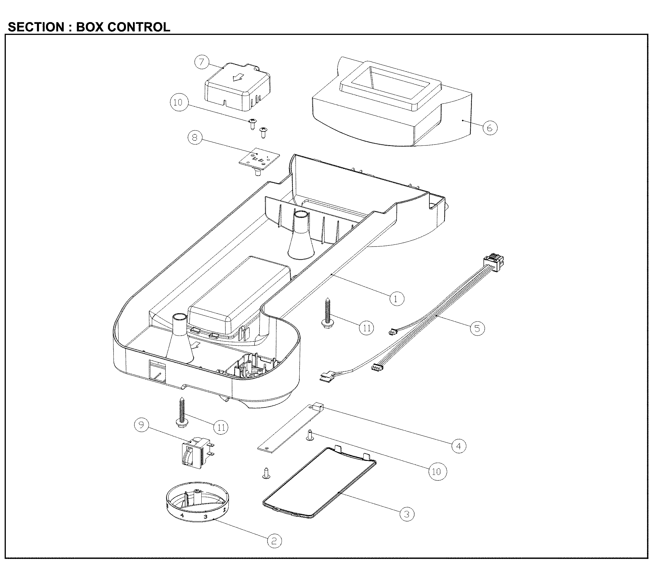 Kenmore 11161202712 box control diagram