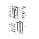 Kenmore 11173302910 refrigerator door diagram