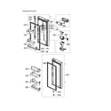 Kenmore 11173037910 refrigerator door diagram