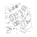 LG WM2077CW/01 drum and tub assembly diagram